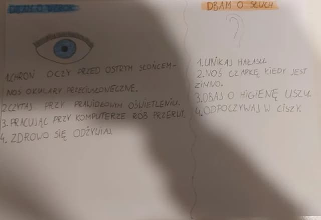 Jak chronić wzrok i słuch - skuteczne plakaty edukacyjne Jak chronić wzrok i słuch - skuteczne plakaty edukacyjne